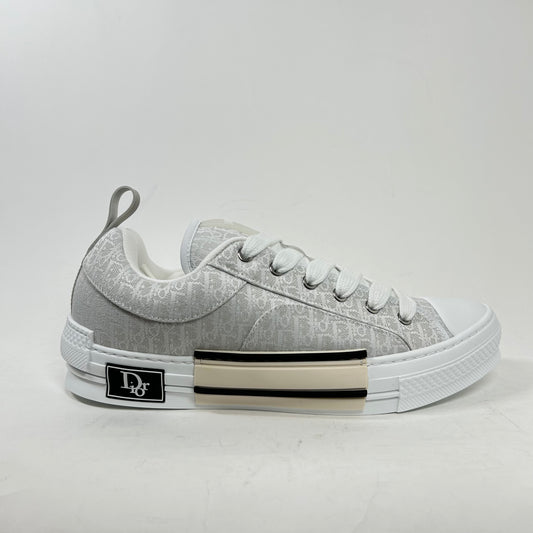 Dior B23 White/Grey Canvas Skate Low Top Sneaker Size 43