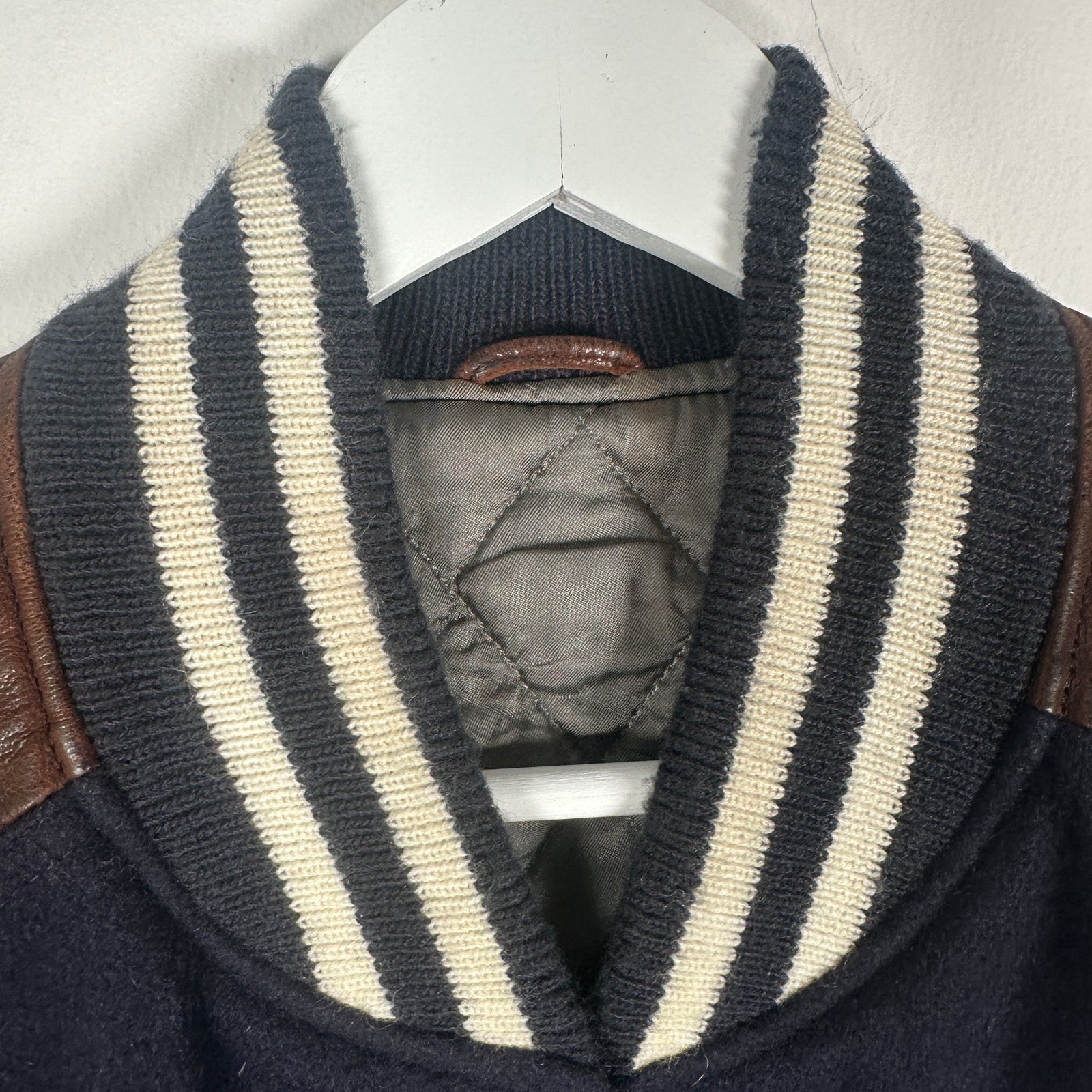 The Brooklyn Circus Navy Wool Varsity Vest Size M