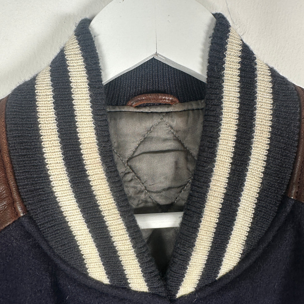 The Brooklyn Circus Navy Wool Varsity Vest Size M