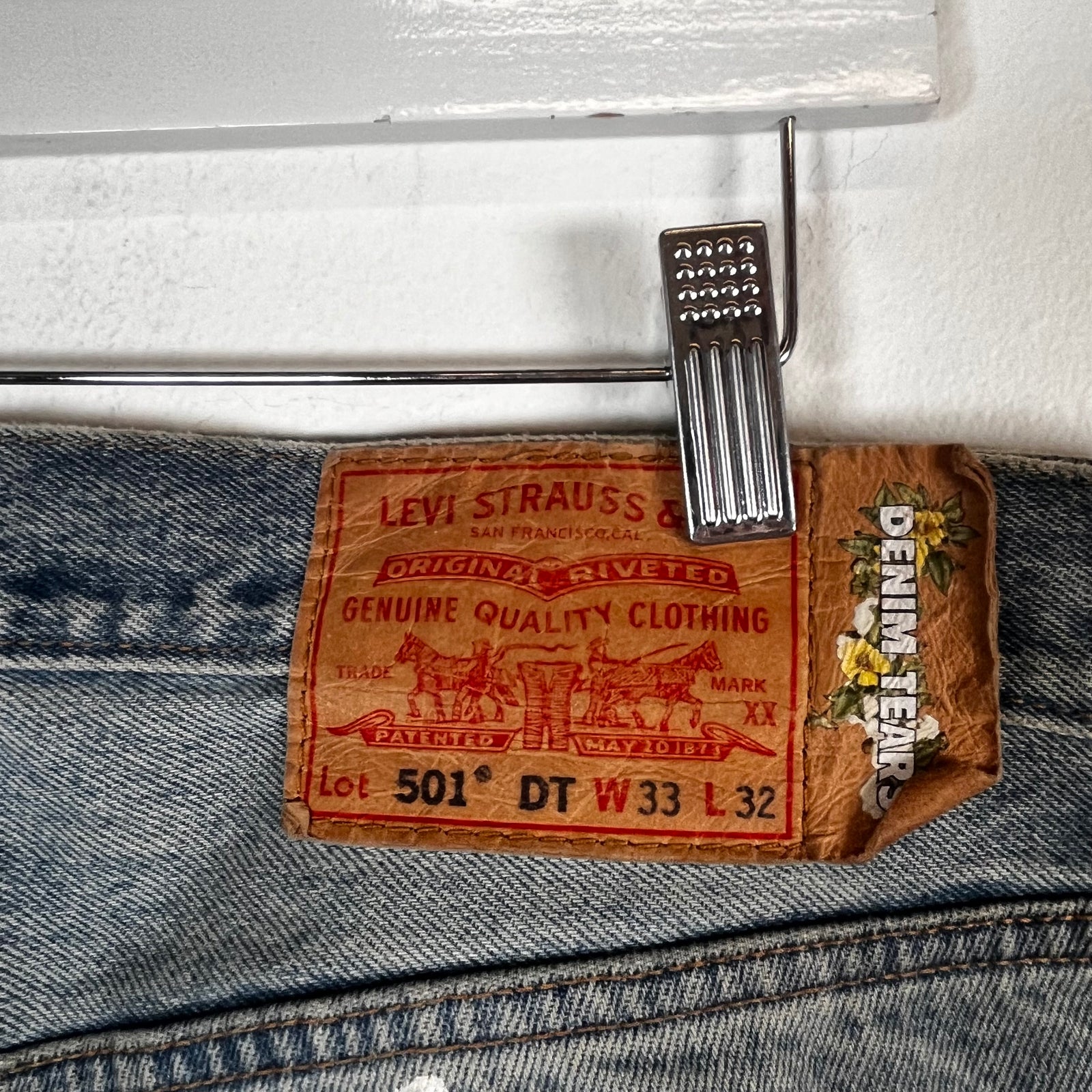 Denim Tears x Virgil Abloh Lightwash Wreath Jeans