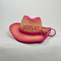 Versace Pink Logo Cowboy Hat
