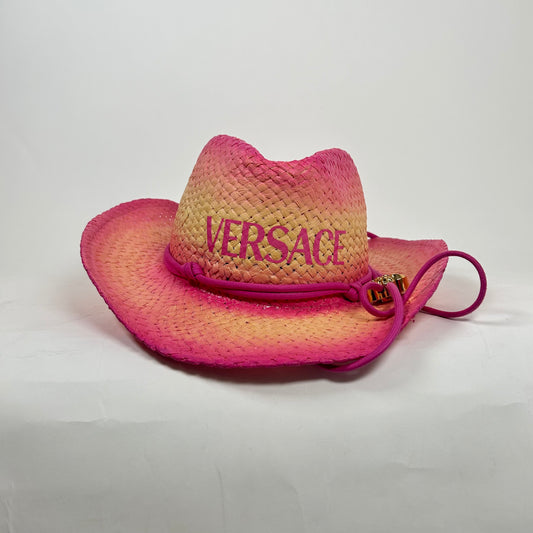 Versace Pink Logo Cowboy Hat