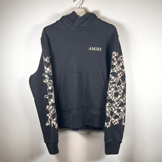 Amiri Checkerboard Cross-Bone Hoodie Size M