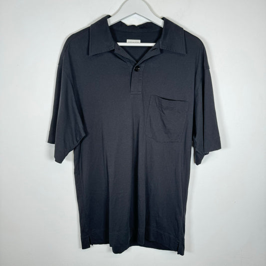 Dries Van Noten Black Polo Shirt Size M