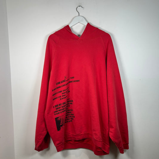 Raf Simons Archive Redux SS02 Peter De Potter Terror Oversized Hoodie Size M