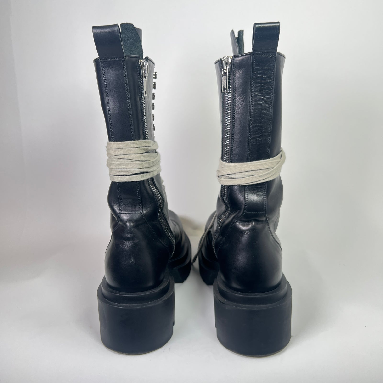 Rick Owens Army Bogun Lace-Up Boots