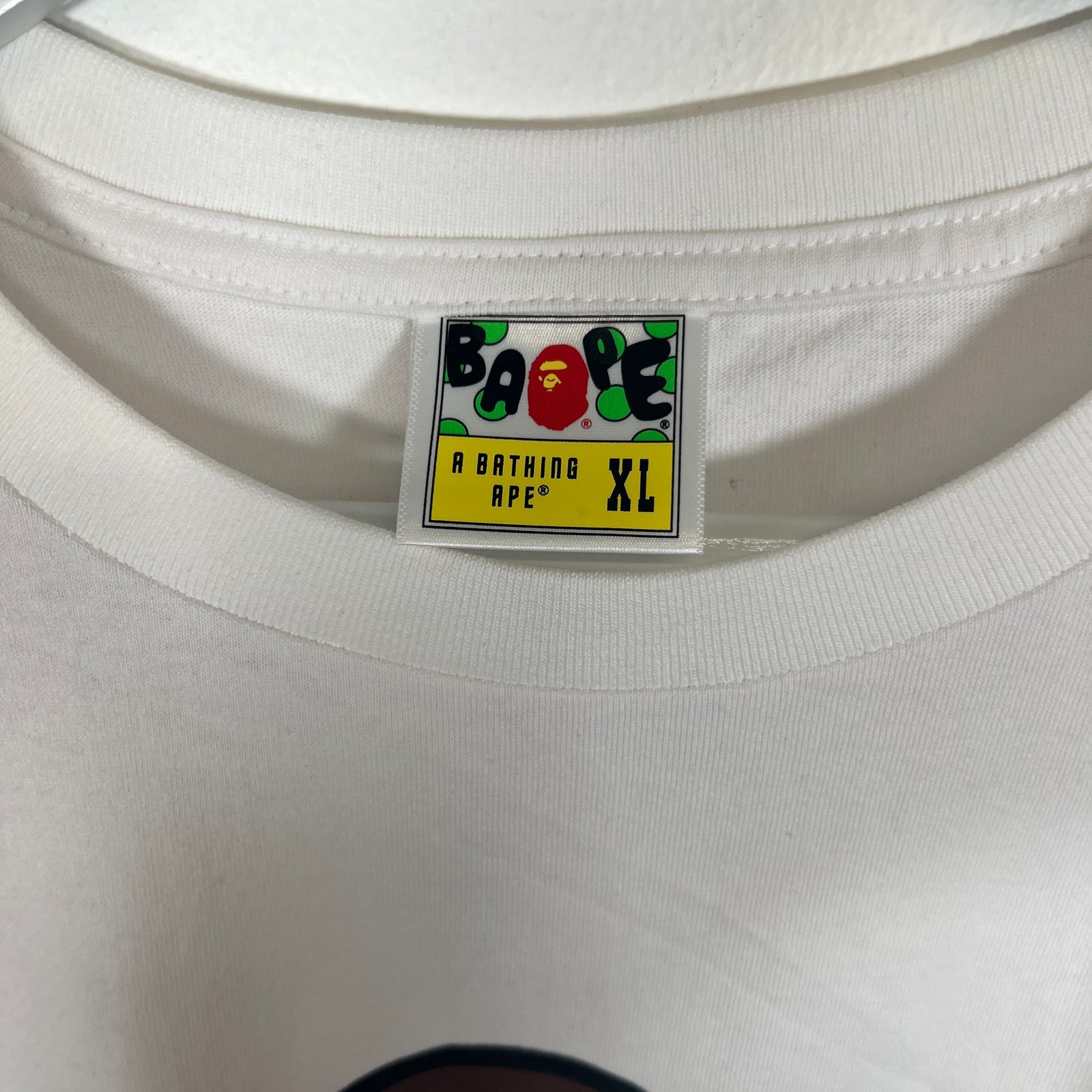 Bape White/Blue Camo Ape Head Tee Size XL