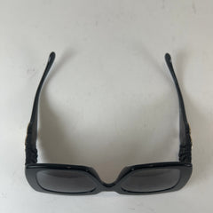Chanel Square Frame Calfskin Leather Sunglasses