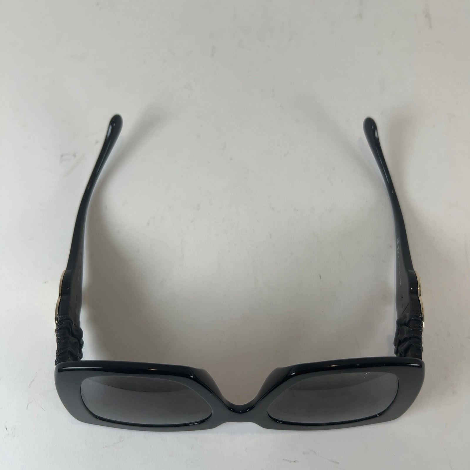 Chanel Square Frame Calfskin Leather Sunglasses