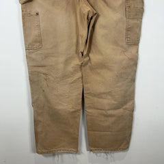 Carhartt Vintage Faded Khaki Distressed 'Double Knee' Carpenter Pants