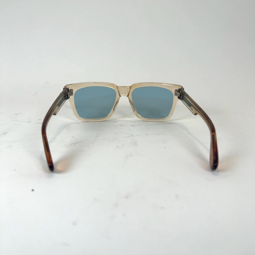 Chrome Hearts Clearish Frame Box Officer Sunglasses