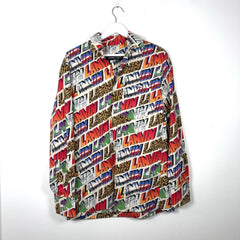 Lanvin Multi Print Logo Button Up Shirt