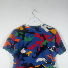 Valentino Allover Multi Color Camo T-Shirt