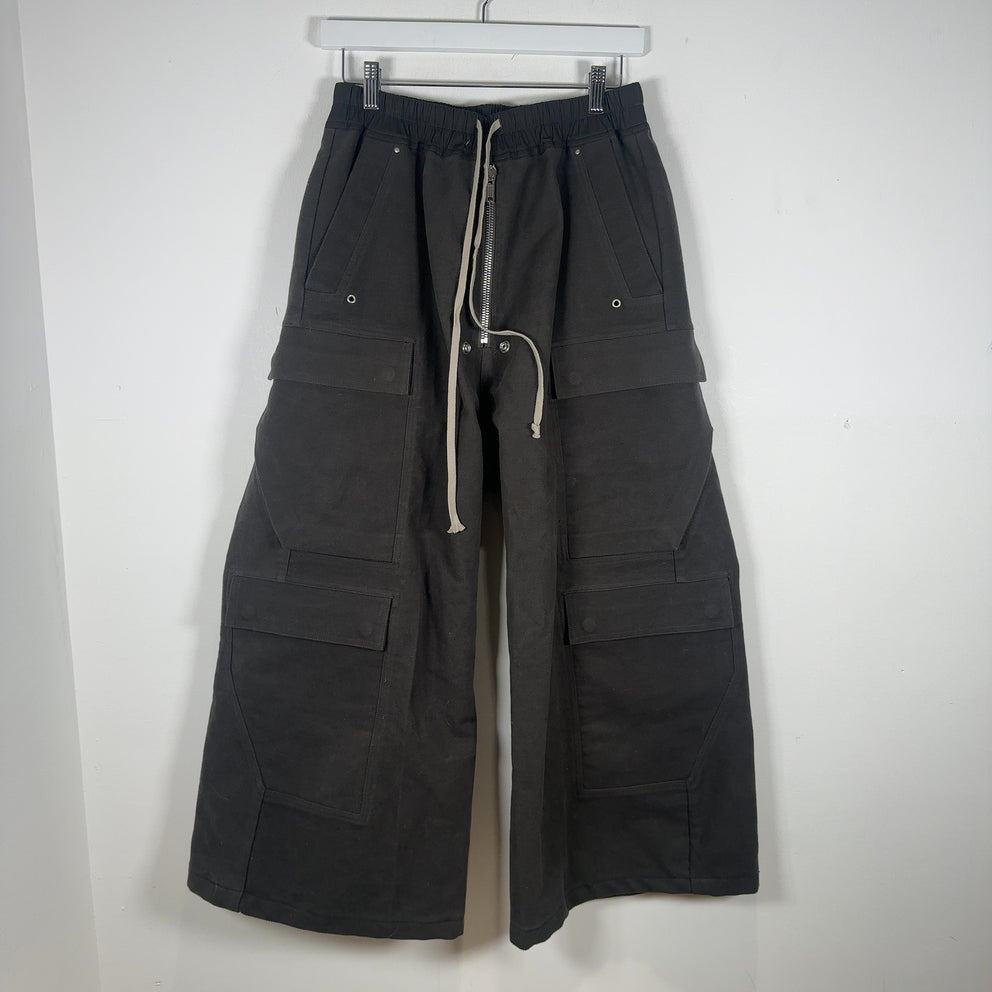 Rick Owens FW24 Porterville Woven Cropped Bela Cargos Size M