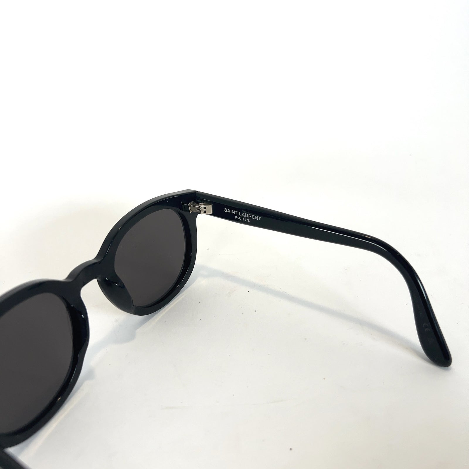 Saint Laurent Rounded 'YSL' Logo Sunglasses