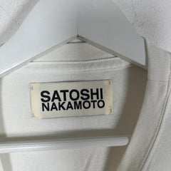 Satoshi Nakamoto Green Logo Faux Mud Distressed T-Shirt