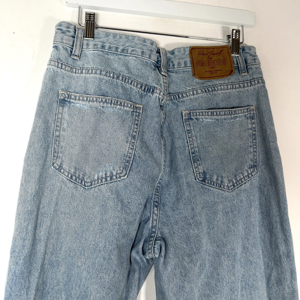 Sandro Lightwash Straight Fit Denim Jeans
