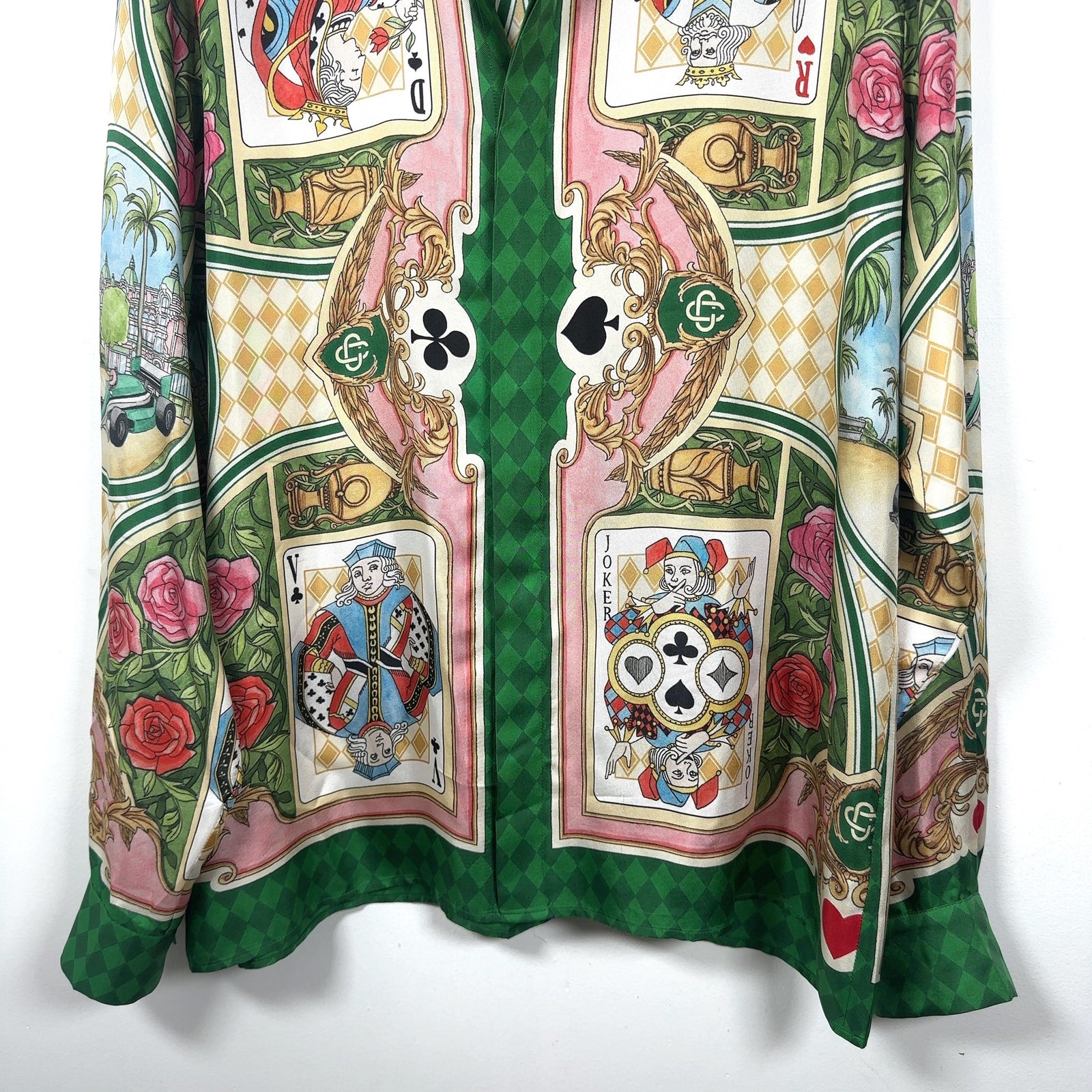 Casablanca 'Le Jardin Des Cartese' Silk Button-Up Shirt