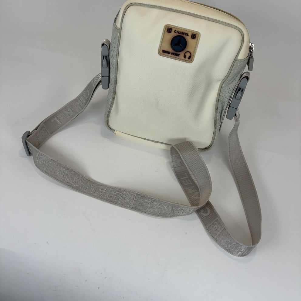 Chanel Sports Interlocked Logo Nylon Side Bag
