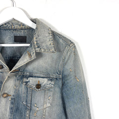 Saint Laurent SS21 Distressed Denim Jacket