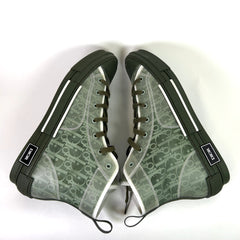 Dior B23 Green Oblique High-Top Sneakers
