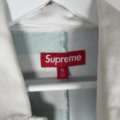 Supreme Rose Patch Rugby 1/4 button Shirt