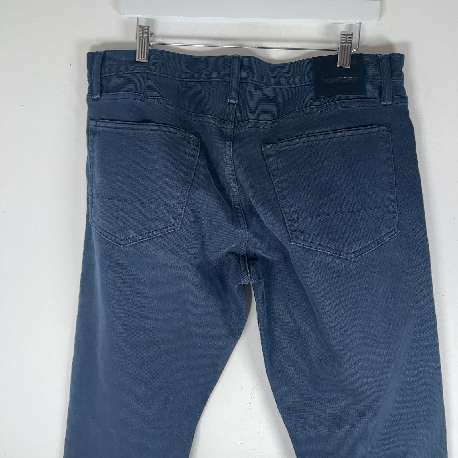 Tom Ford Bedford Cord Navy Slim Pants