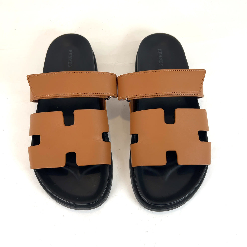 Hermes Chypre Leather Sandals