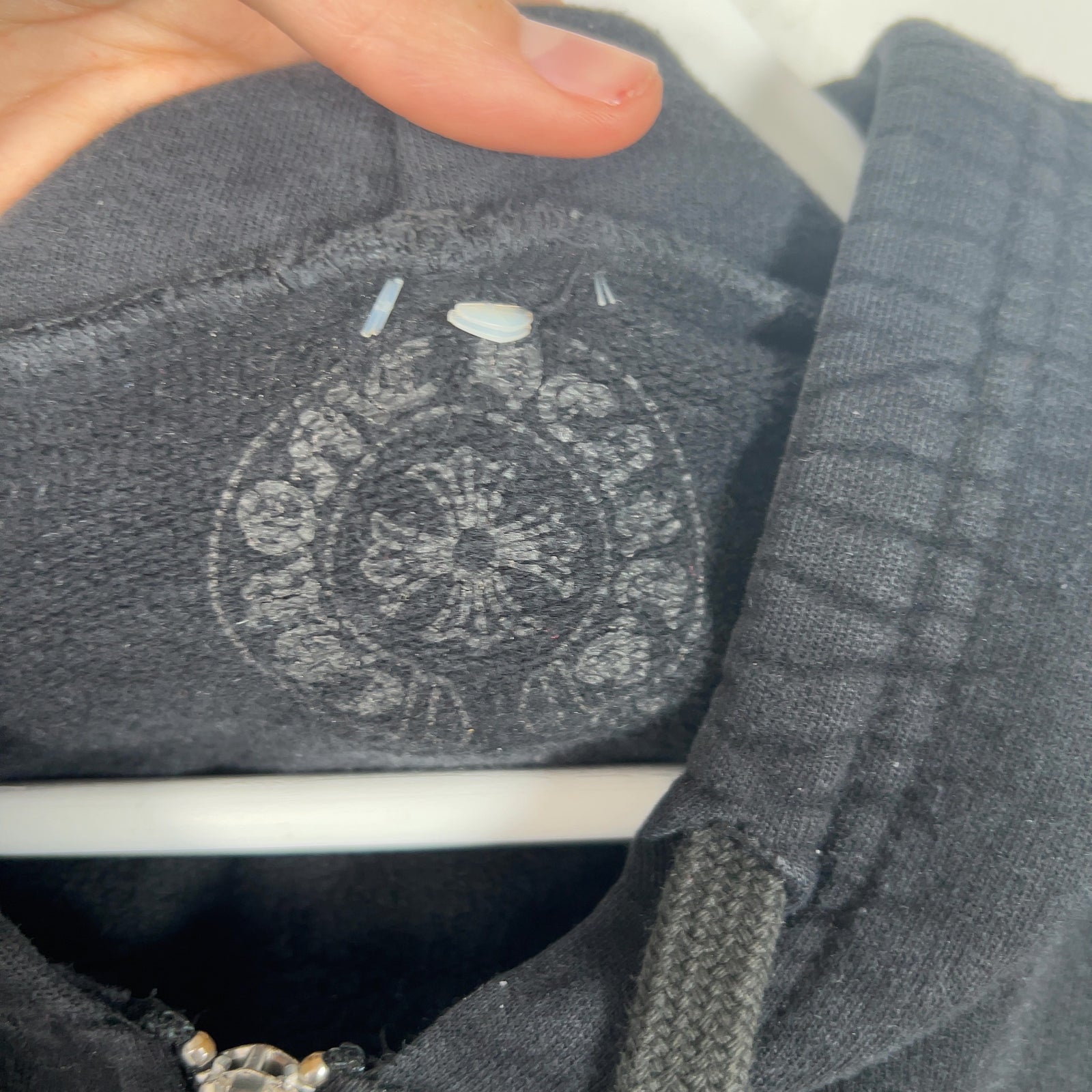 Chrome Hearts T-Bar Graphic Zip Up Hoodie