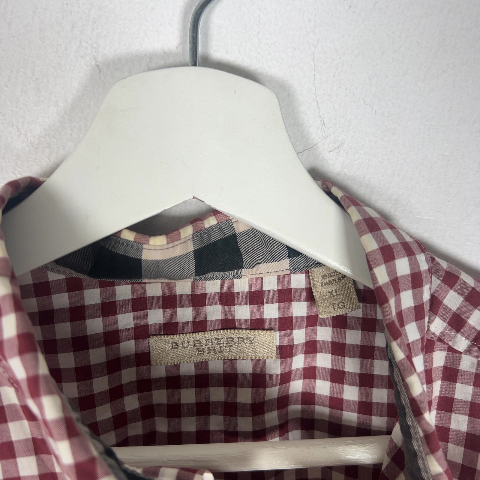 Burberry Gingham Button Up Shirt