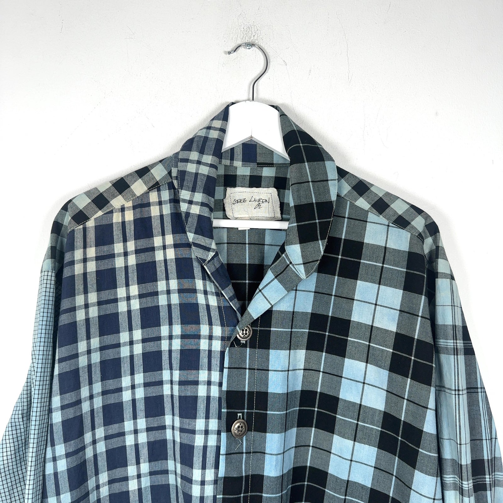 Greg Lauren Hybrid Patch Flannel Shirt
