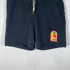 Casablanca Pink Outline Doorway Graphic Cotton Shorts