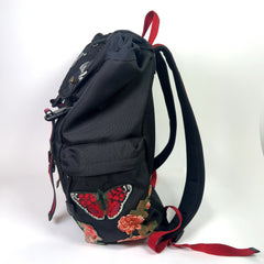 Gucci L'Aveugle Par Amour Techno Canvas Embroidered Backpack
