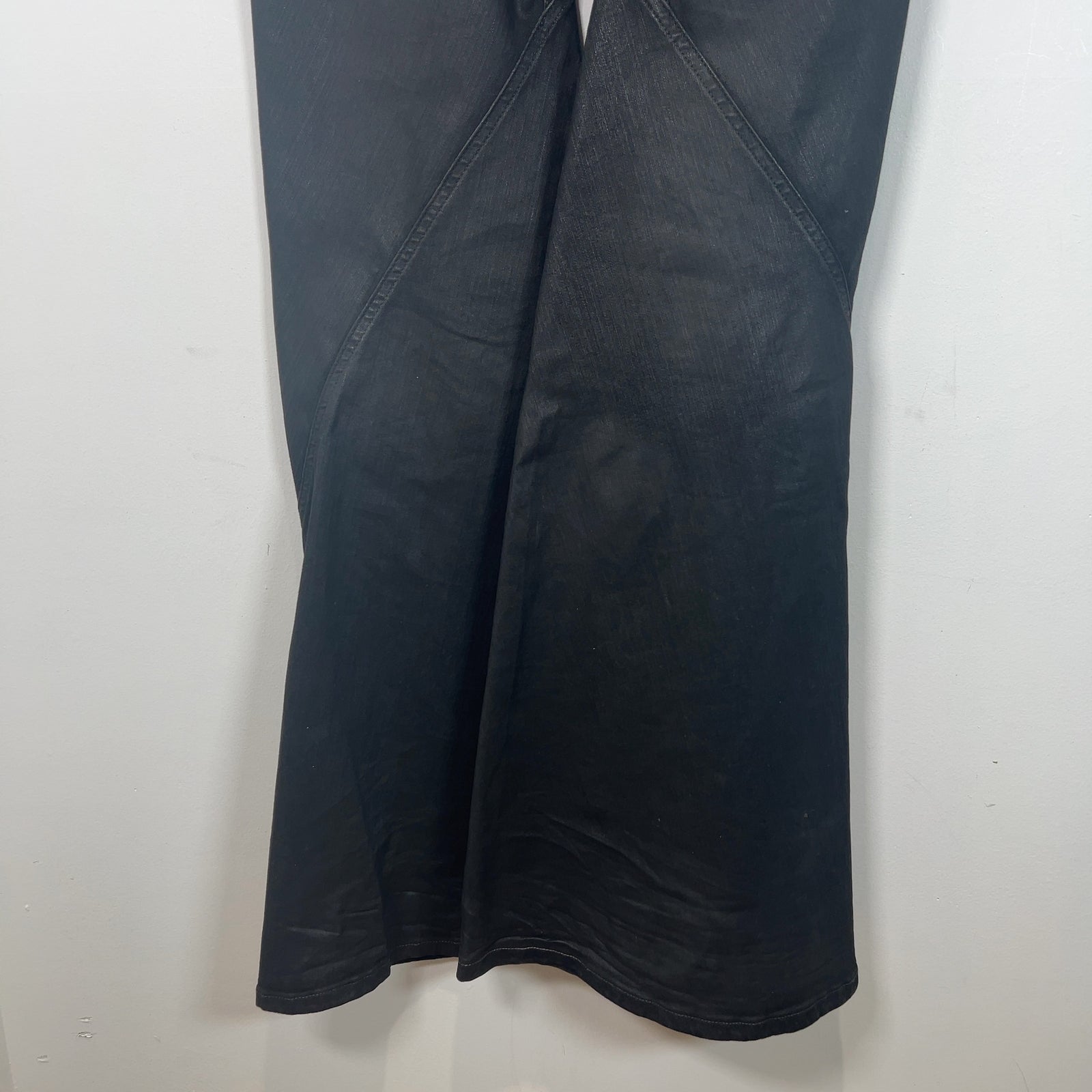 Rick Owens DRKSHDW Waxed 'Bias' Bootcut Jeans