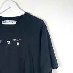 Off-White Blue Drip Arrow Graphic T-Shirts