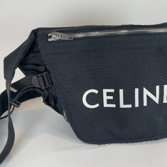 Celine Logo Nylon Trekking Messenger Bag