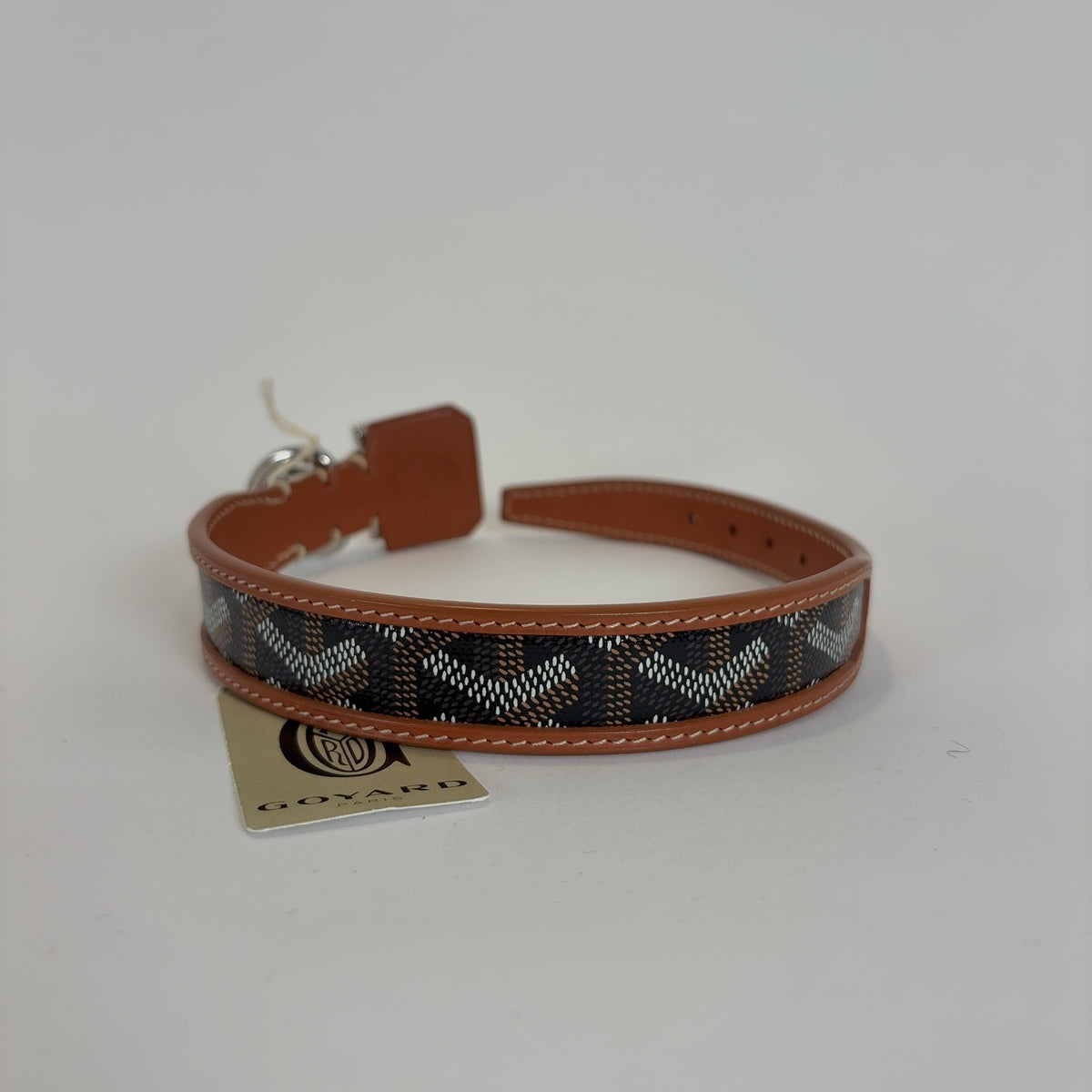Goyard 'Edmond' Dog Collar & Leash