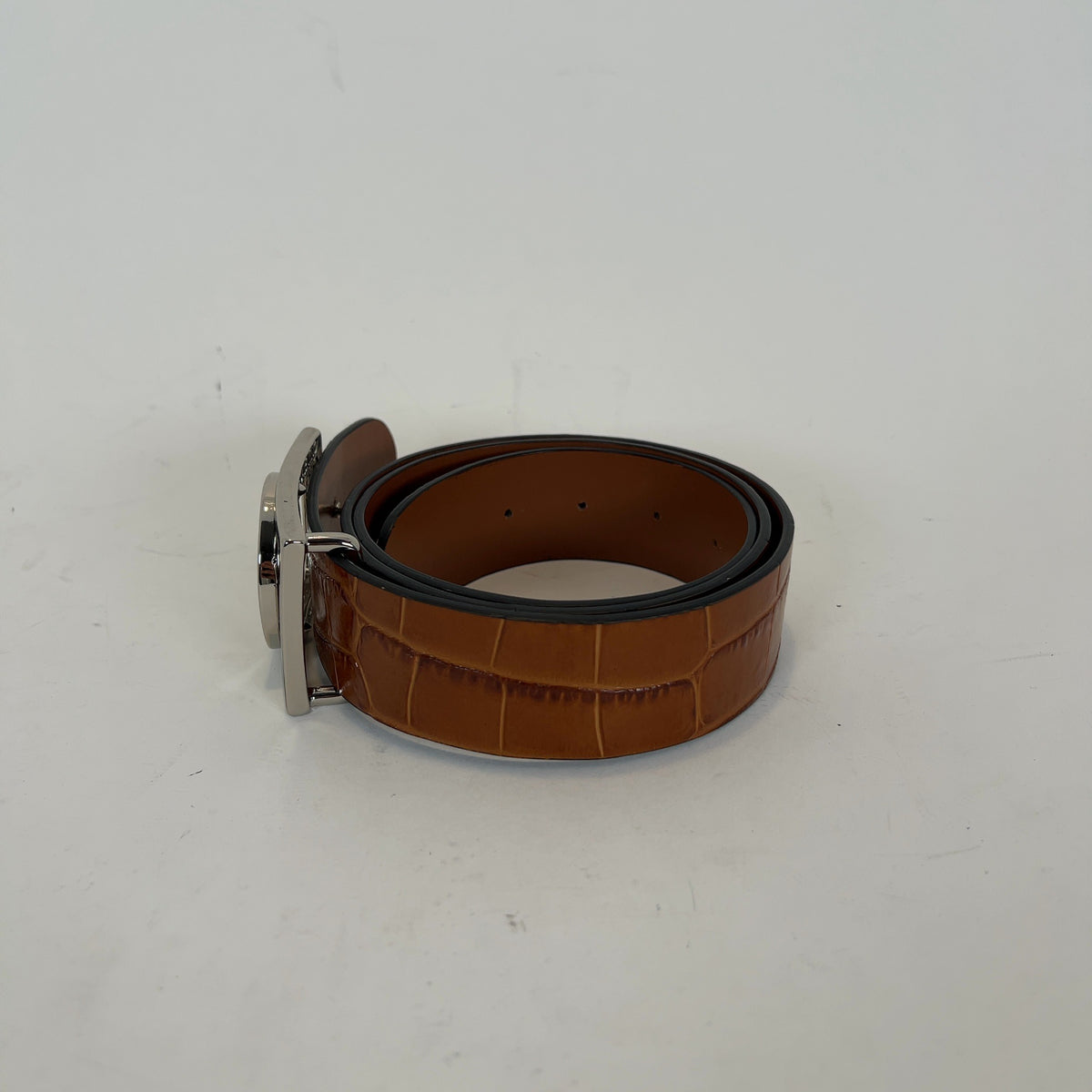 Valentino Embossed Crocodile Belt