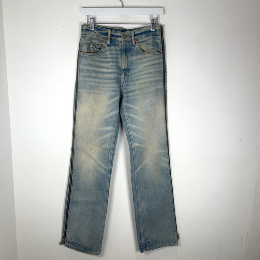 Martine Rose Light Wash Side Zip Jeans