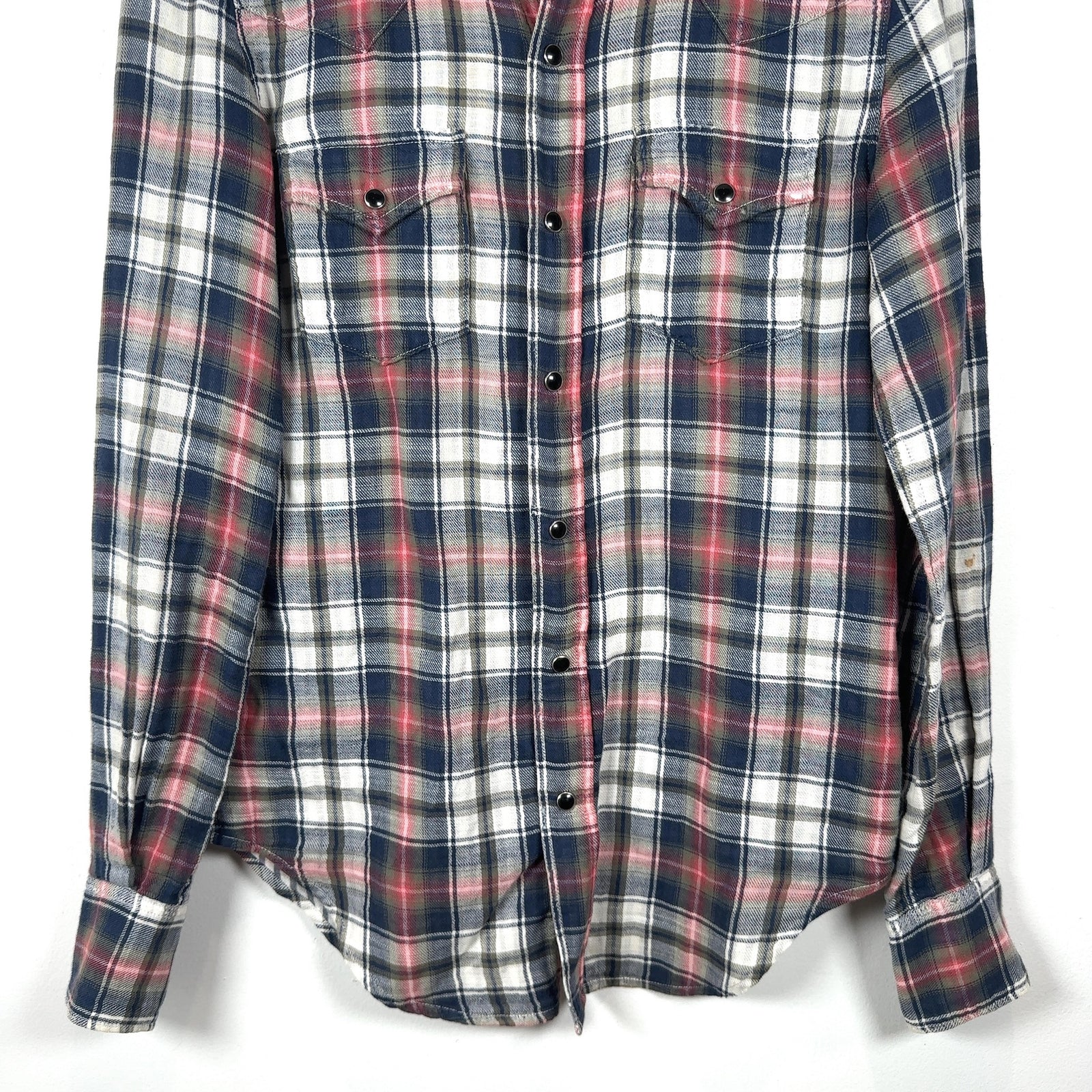 Saint Laurent Western Pearl Snap Button Up Shirt