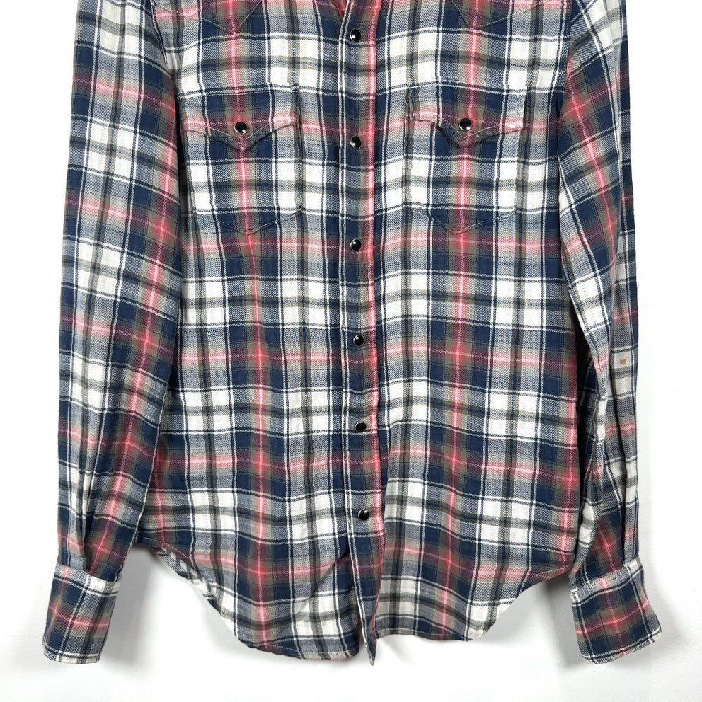 Saint Laurent Western Pearl Snap Button Up Shirt