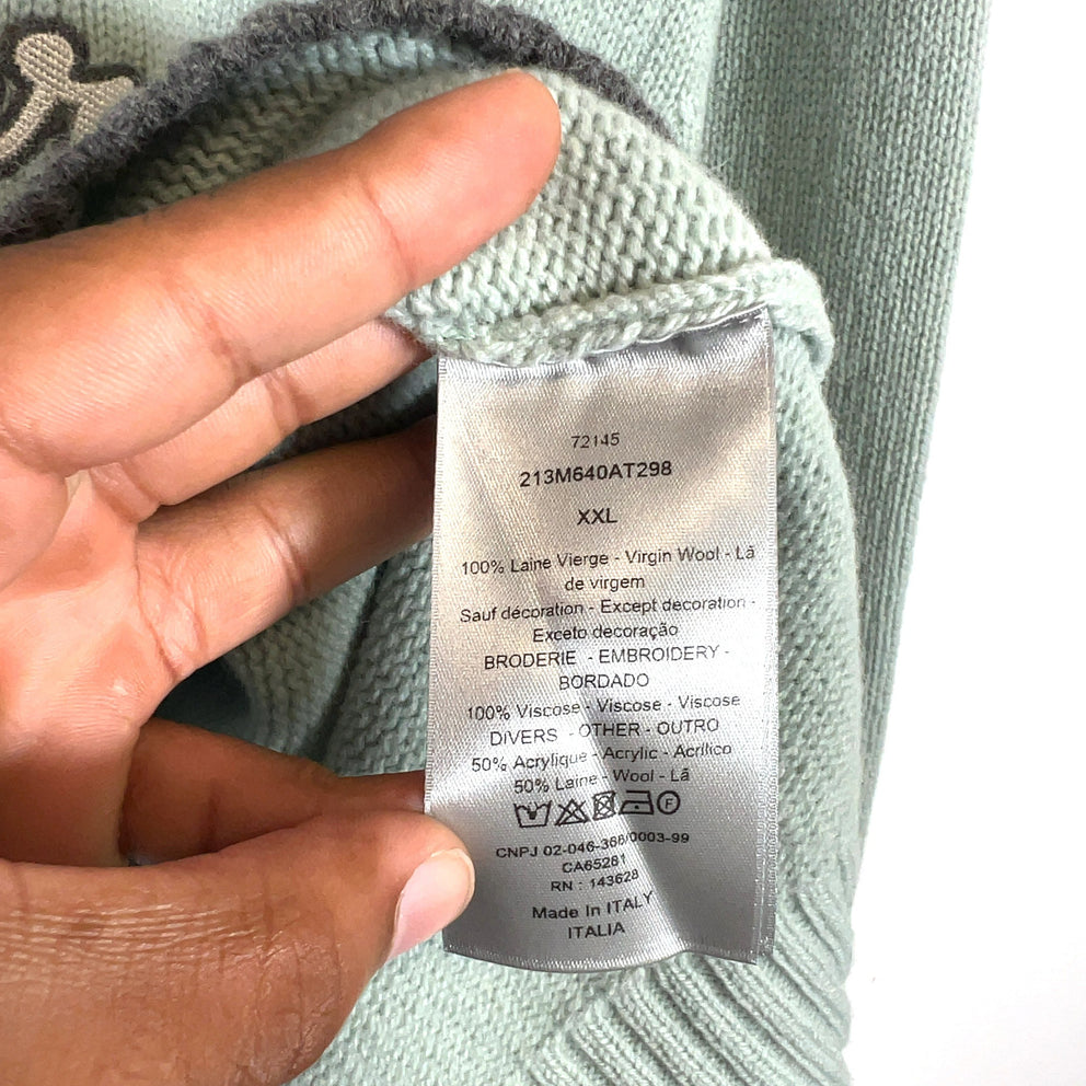 Dior Alterier Logo Embroidered Knit Sweater