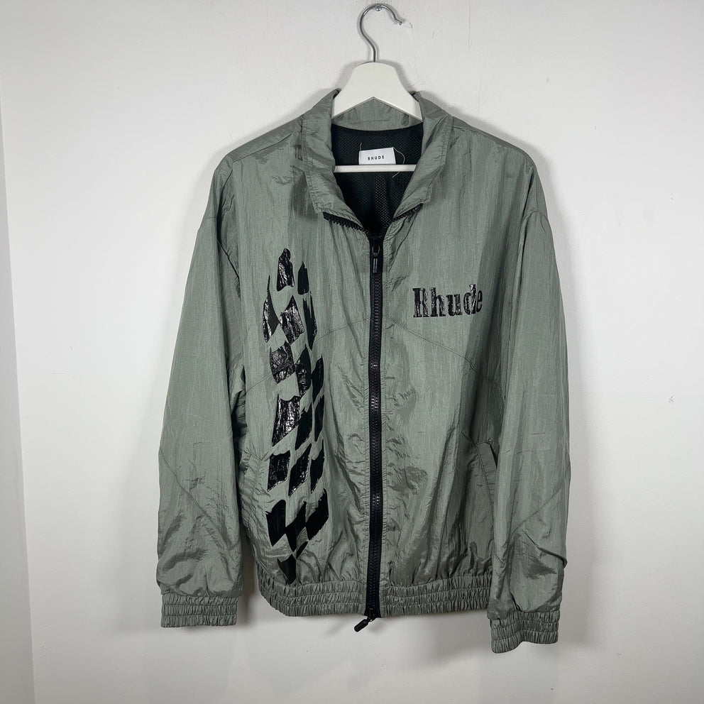Rhude Grey Logo Track Jacket