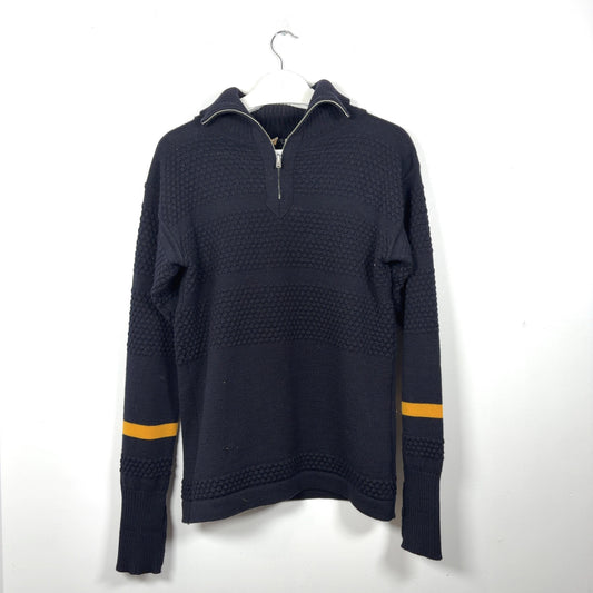 Comme Des Garcons Navy Fisherman Sweater