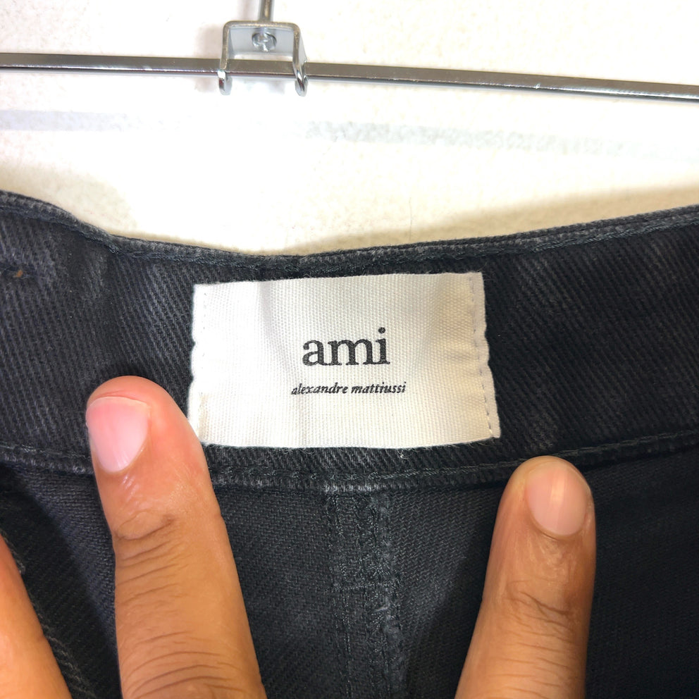 Ami Paris Carpenter Denim Shorts