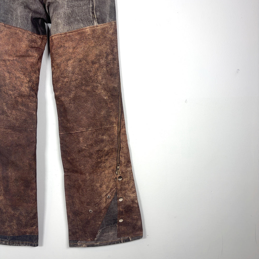 Acne Studios Trompe L'Oeil Cotton 'Chaps' Jeans