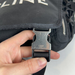 Celine Logo Nylon Trekking Messenger Bag