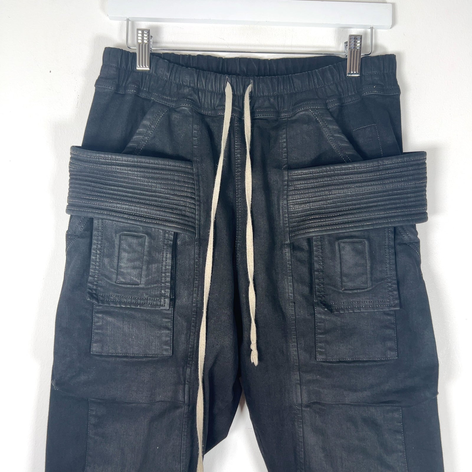 Rick Owens DRKSHDW Waxed Creatch Cargos