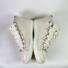 Balenciaga Cracked Leather Arena Sneakers