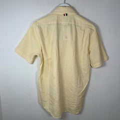 Thom Browne Yellow Gingham Shortsleeve Shirt